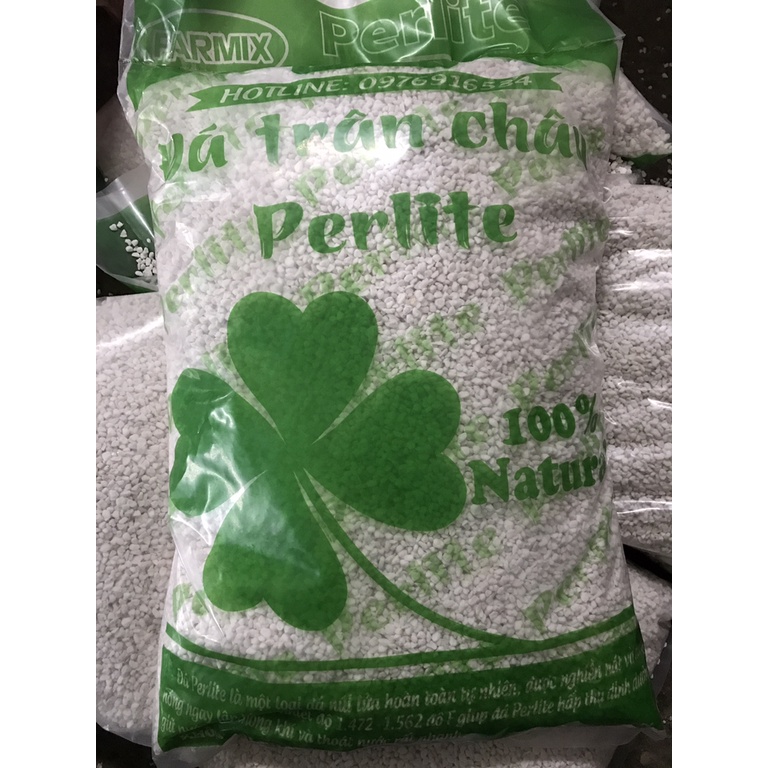 1kg Đá perlite trân châu siêu nhẹ - Túi 10Lit