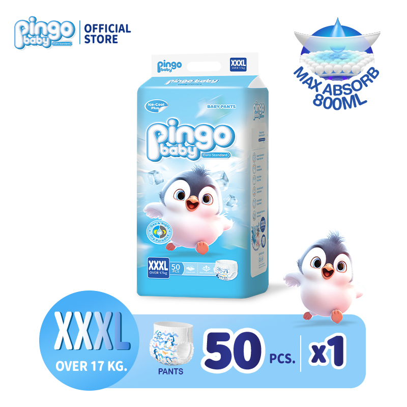 Pingo Baby 50 Pieces of Diaper Pants / Diaper Pants Imported from Europe Nb/S/M/L/Xl/2Xl/3Xl Baby Diapers - 9