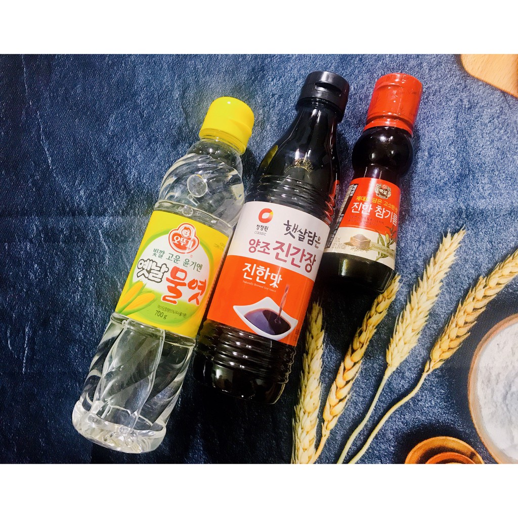 Nguyên liệu gia vị làm trứng ngâm tương mới Hàn Quốc