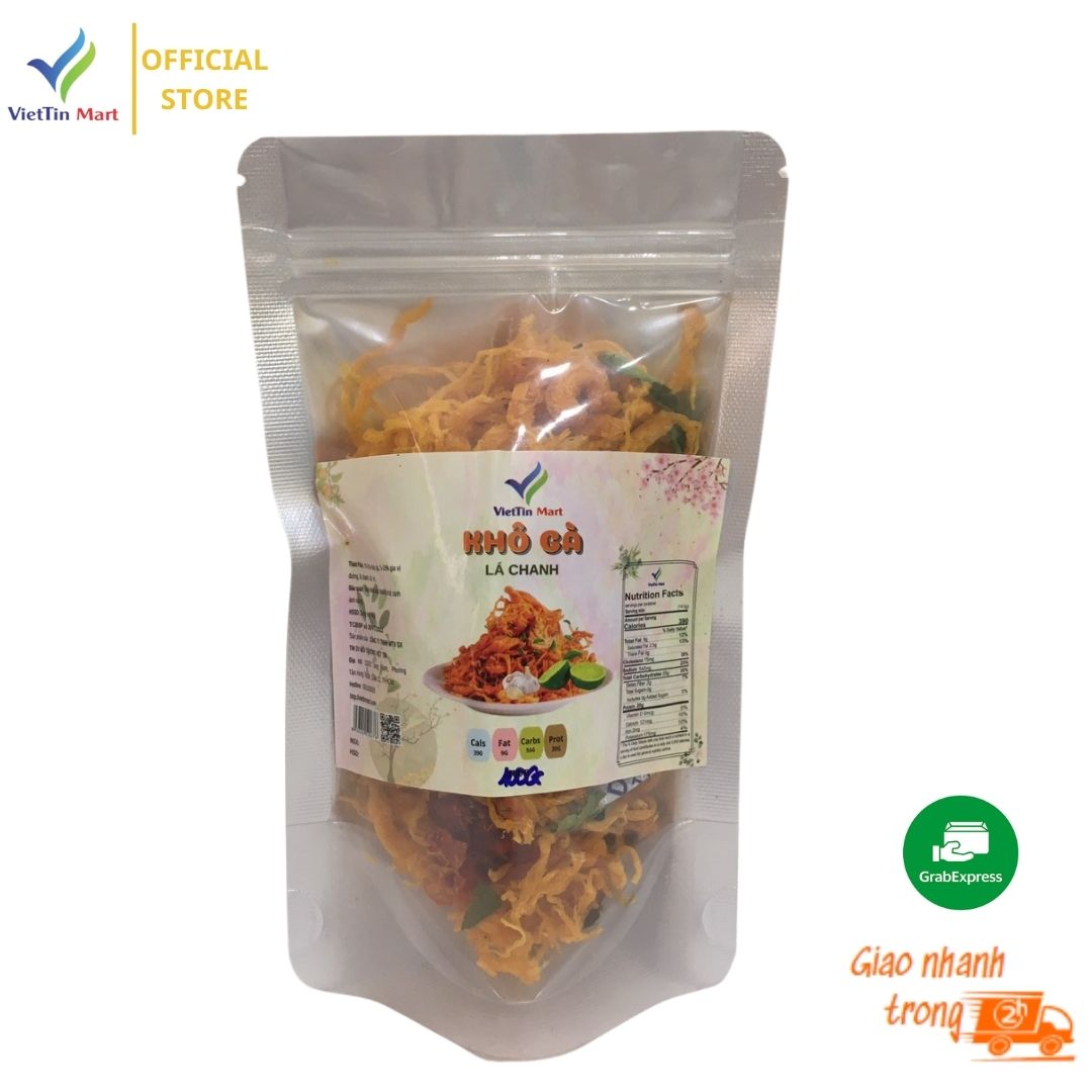 100g khô gà xé cay lá chanh - Viettin Mart