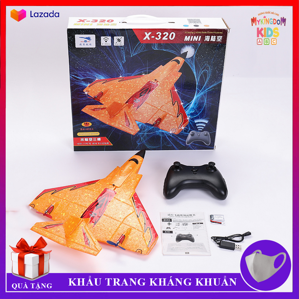 [HOT] Đồ Chơi Máy Bay Điều Khiển Từ Xa X-320 MINI - Siêu Bền - Siêu Dẻo - Chịu Va Đập Tốt - Chống Thấm, Đi Được Trên Mặt Nước