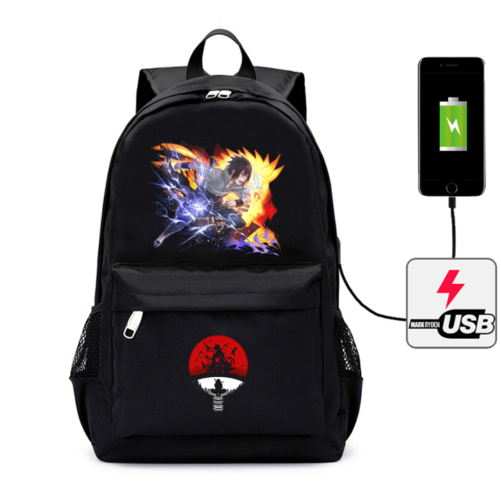 Balo Naruto Sasuke thời trang Hàn Quốc, đi học ,đựng laptop , chống nhăn, chống xước