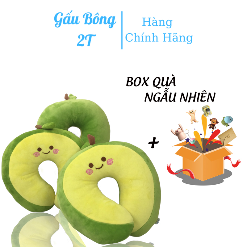 Gối Kê Cổ Gối Chữ U Gối Du Lịch U Bơ Thơm Ngon Vải Bông Mềm Mịn Lót Bông Gòn Cao Cấp