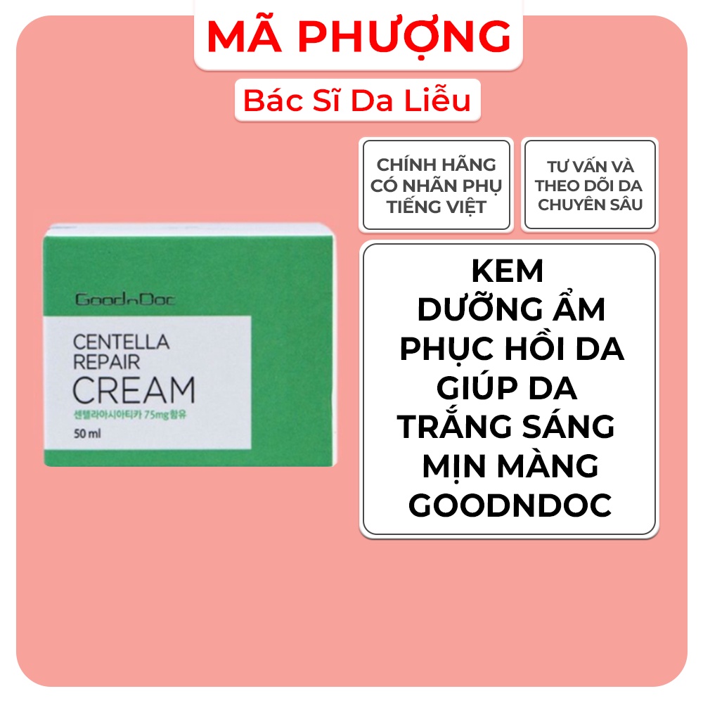 Kem dưỡng ẩm phục hồi da centella goodndoc