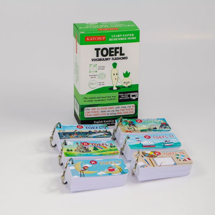 [HCM] Bộ Flashcard Tiếng Anh TOEFL B – 3 loại giấy