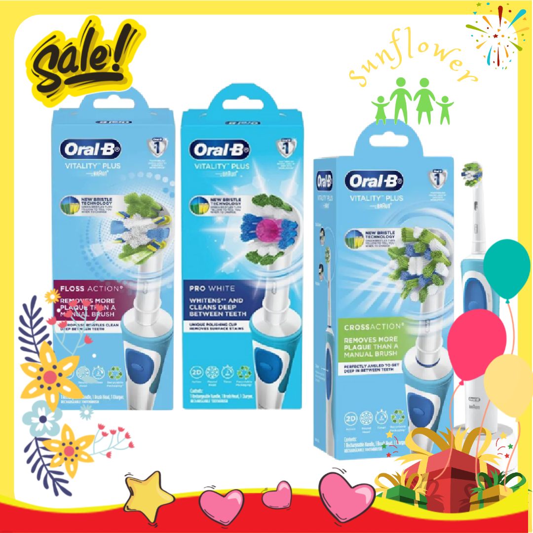 Bàn chải đánh răng điện người lớn Oral B Vitality 100 Cross Action mẫu ngẫu nhiên hàng Úc