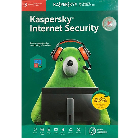 Phần mềm diệt Virus Kaspersky Internet Security Cho 1 Máy Tính - KIS1U - Hàng chính hãng