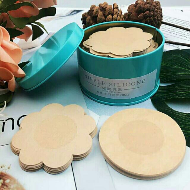 Hộp 60 Miếng Dán Ngực/Nhũ Hoa Giấy Dùng 1 Lần...