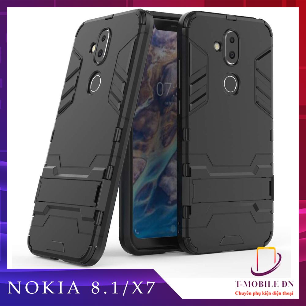 Ốp lưng Nokia 8.1 Nokia X7 chống sốc iron man kèm chống xem video tiện lợi