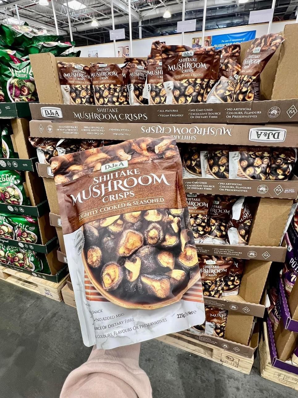Nấm hương sấy giòn Extaste shiitake mushroom crisps 155g - nấm đông cô