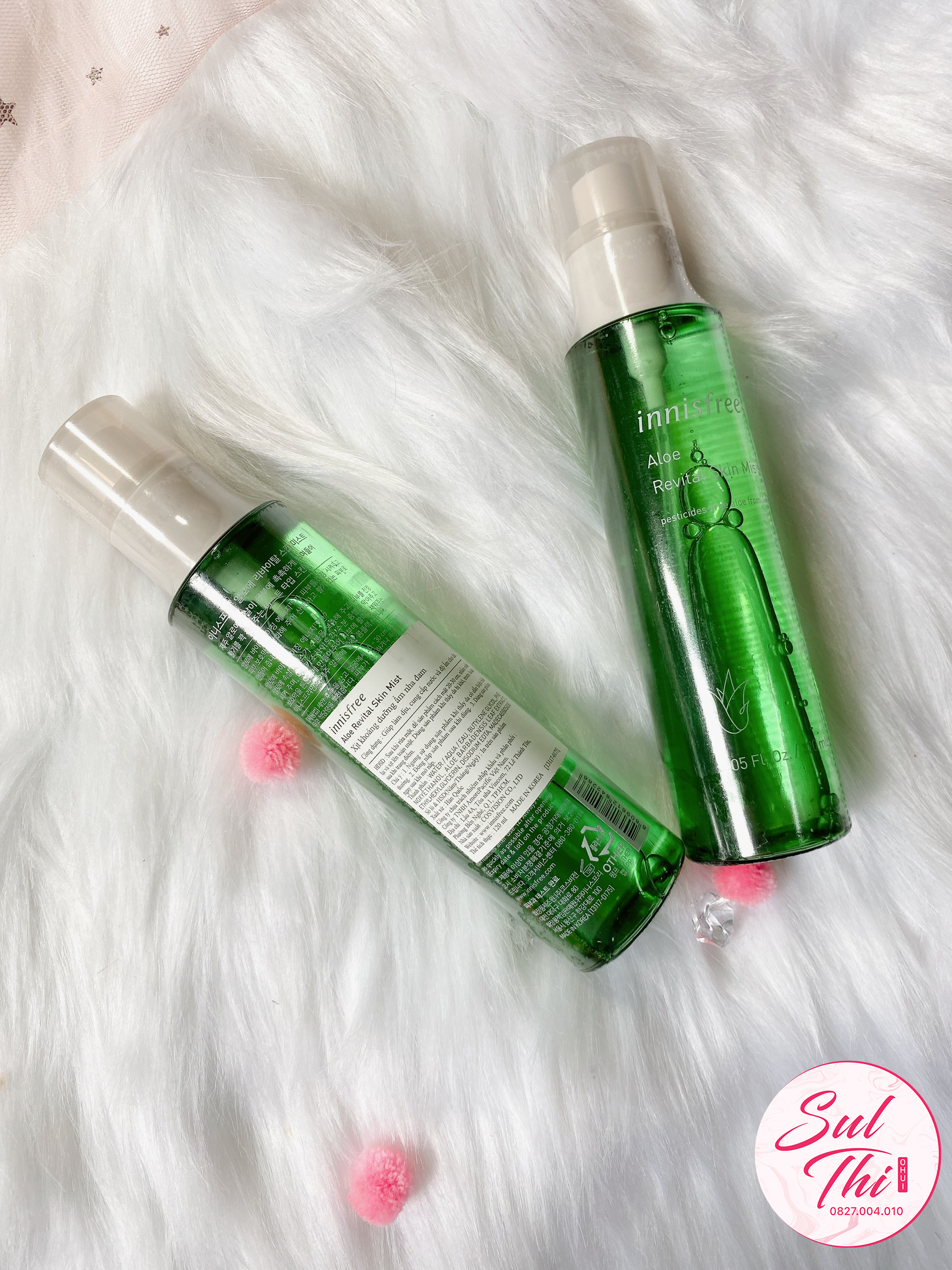 Xịt khoáng dưỡng ẩm nha đam lô hội innisfree Aloe Revital Skin Mist 120ml