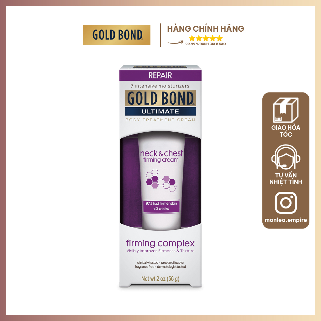 Kem dưỡng cổ và ngực Gold Bond Ultimate Neck & Chest Firming Cream 56g