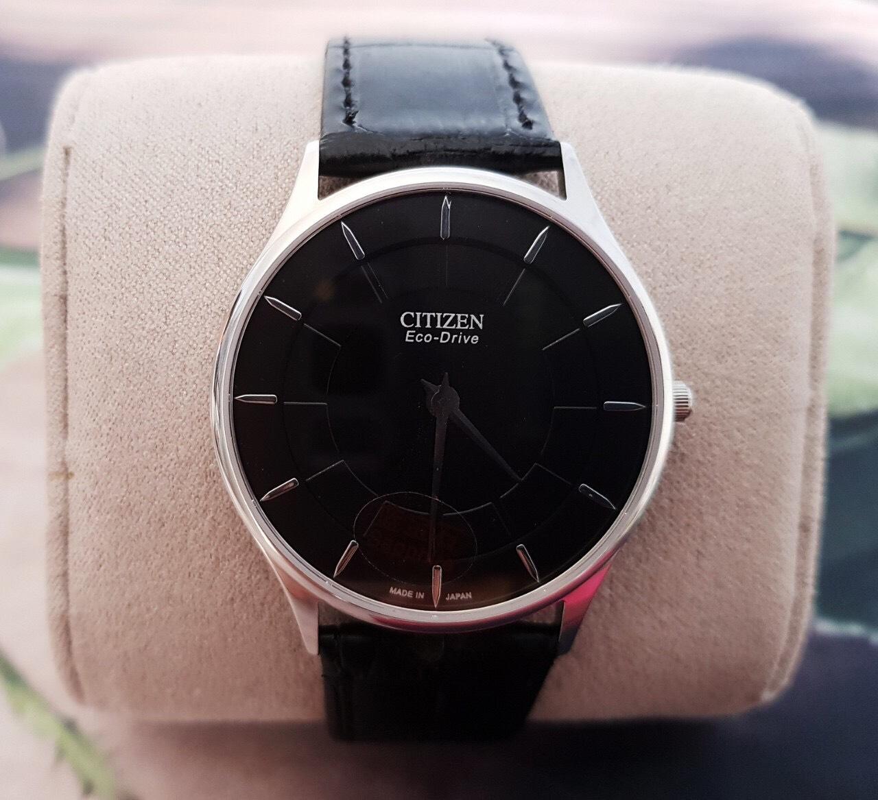 [HCM]Đồng hồ thời trang nam CITIZENNO79 2 Kim Dây Da - Size 38 mm