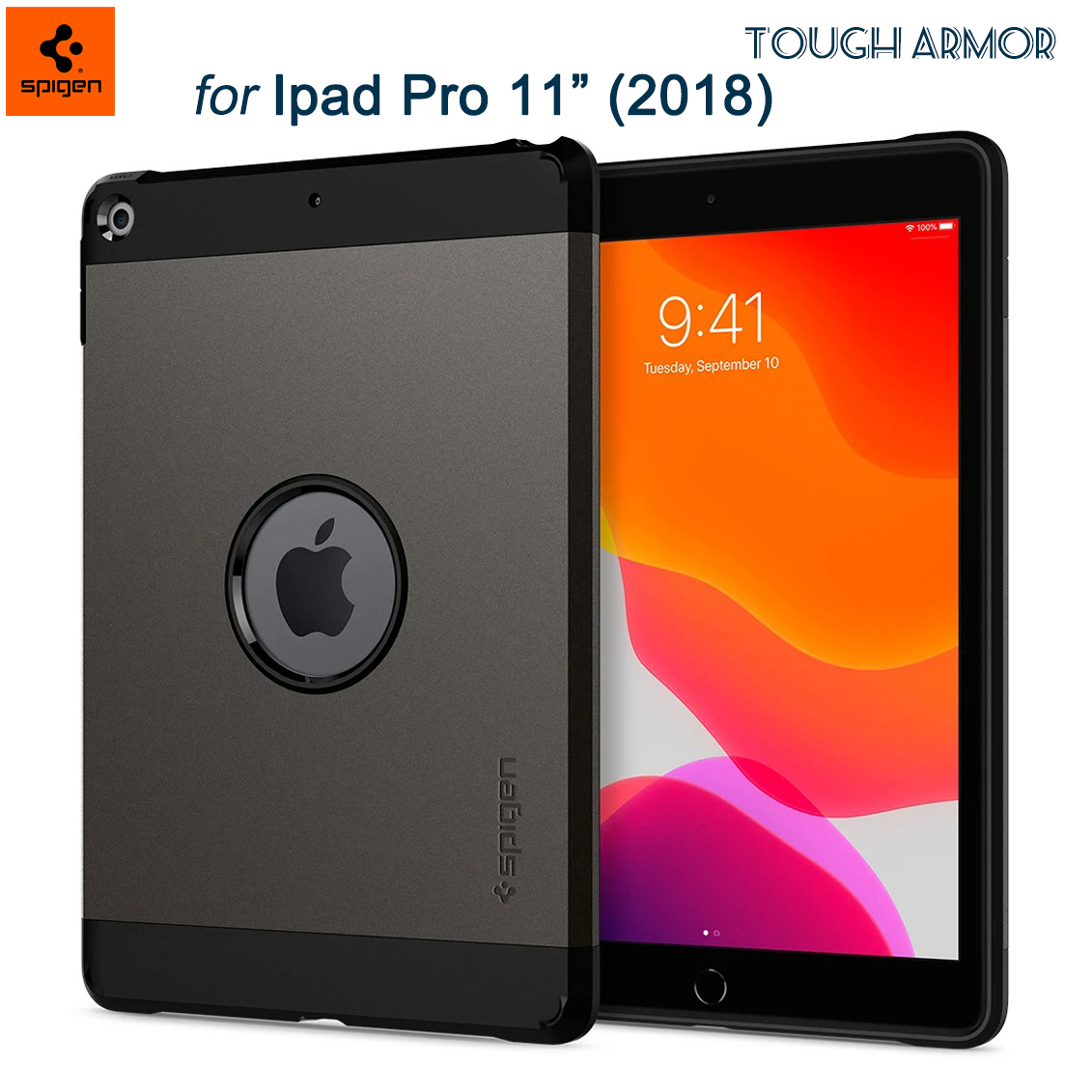 Ốp cho ipad pro 11" tough armor - chính hãng spigen