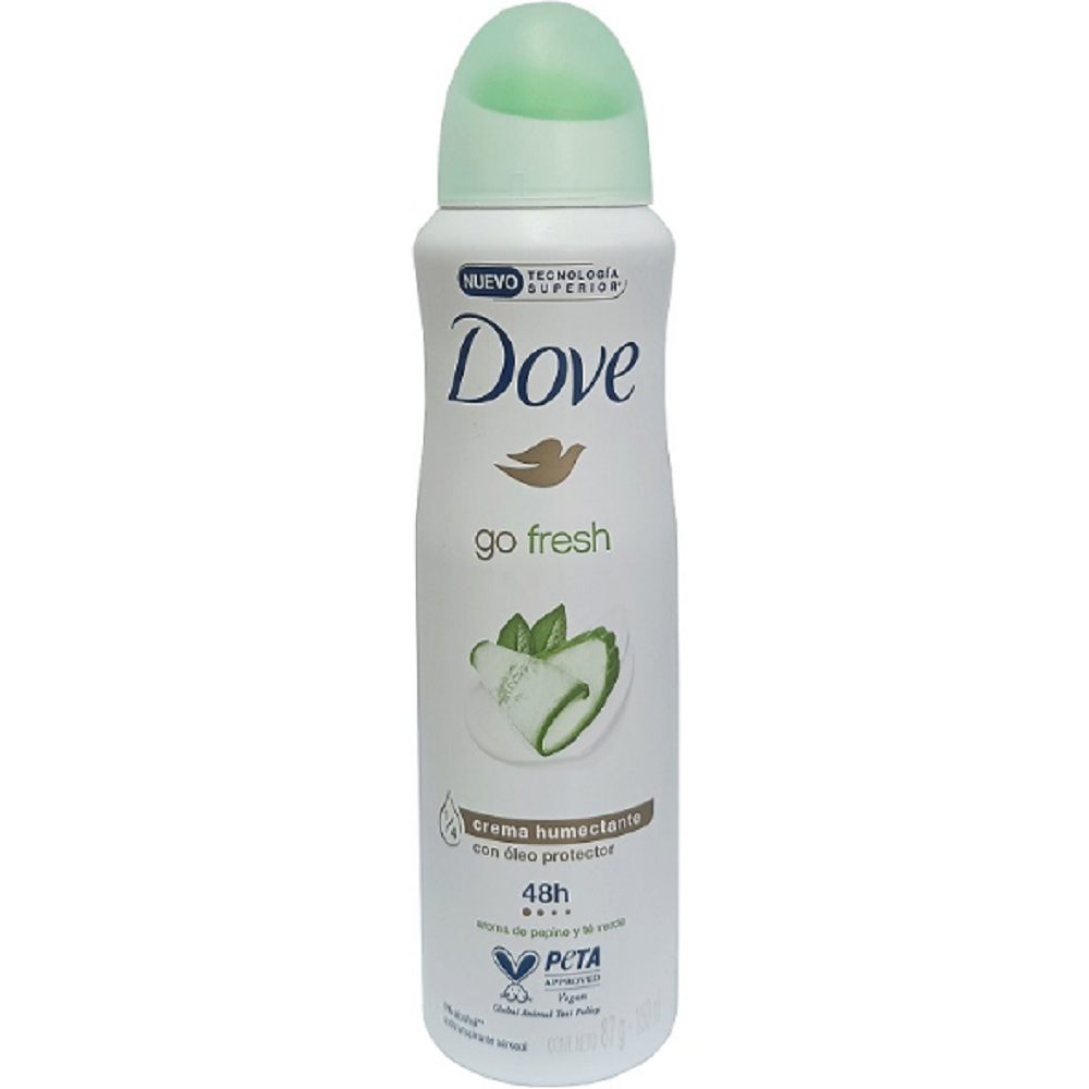 Xịt khử mùi nữ dove 150ml go fresh dưa leo