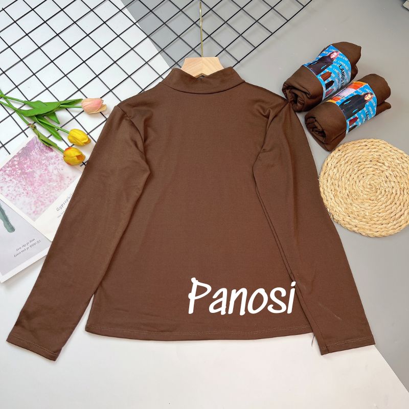 Áo giữ nhiệt nữ cổ cao 3cm áo thu đông nữ siêu co giãn, mặc thoải mái Panosi - A510