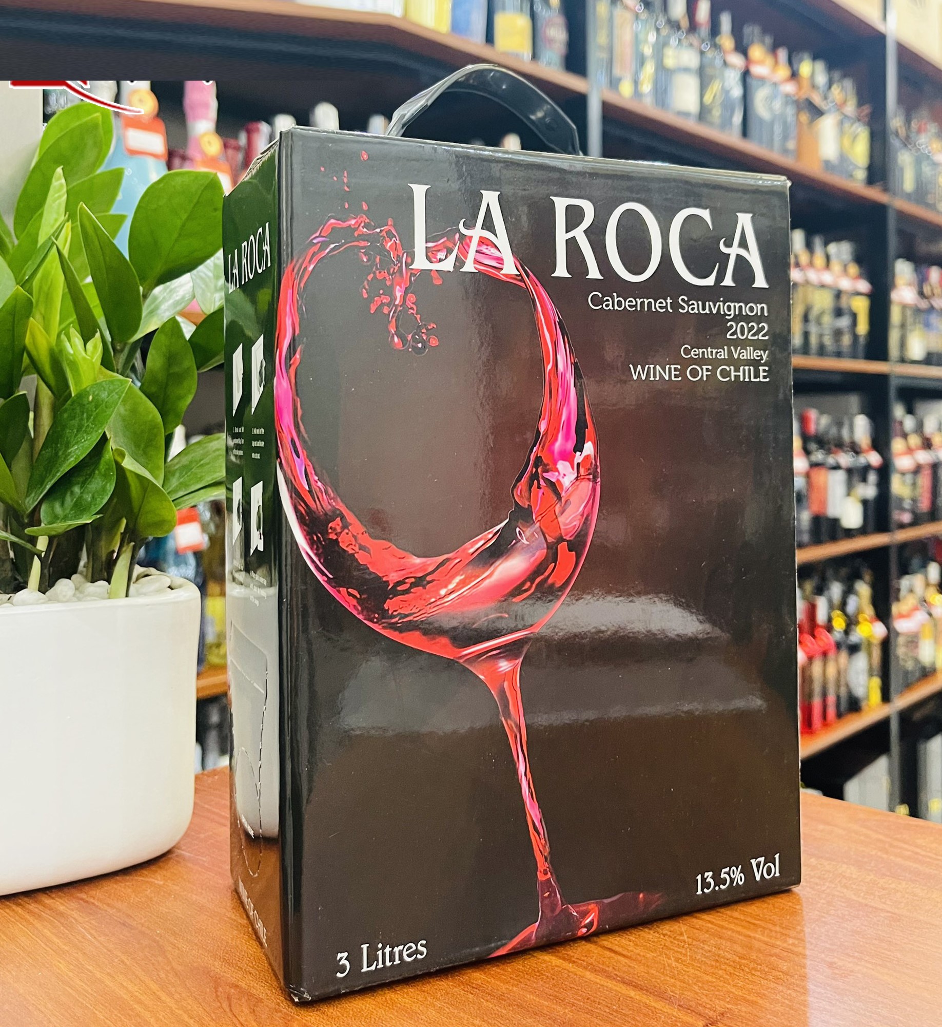 Vang bịch Chile La Roca đỏ nhập khẩu 3000 ml