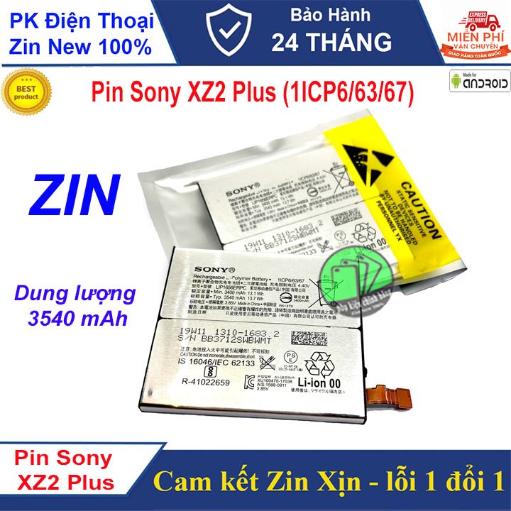 Pin sony xz2 plus, xz2 premium , dung lượng 3540mah, bảo hành 12 tháng