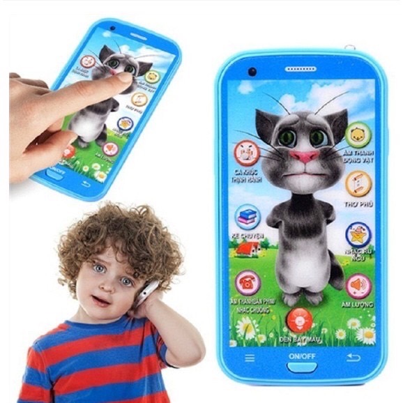 Siêu giảm giá ⚡ Điện thoại mèo Tôm biết nói, 12 chức năng có dây đeo, phát tiếng cho bé, chất lượng giá rẻ