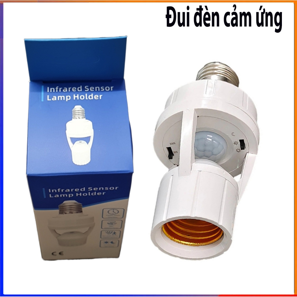 Đui đèn cảm ứng Lamp Holder, đui đèn cảm ứng cảm biến chuyển động radar tự động bật tắt
