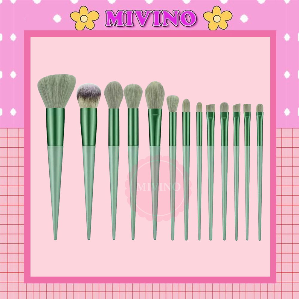 Cọ trang điểm Mivino set 13 cọ trang điểm lông mềm cọ che khuyết điểm đa năng Hàn Quốc CO04