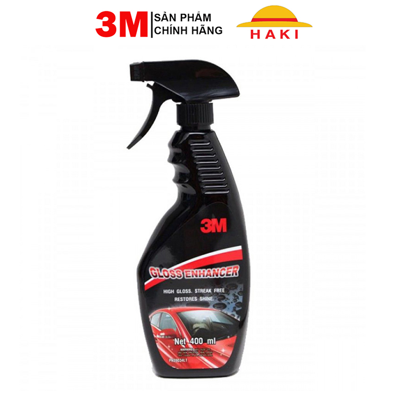 Dung dịch đánh bóng xe, chai xịt đánh bóng xe ô tô, xe máy, tăng độ bóng sơn xe ô tô 3M chính hãng 39034LT Thái Lan
