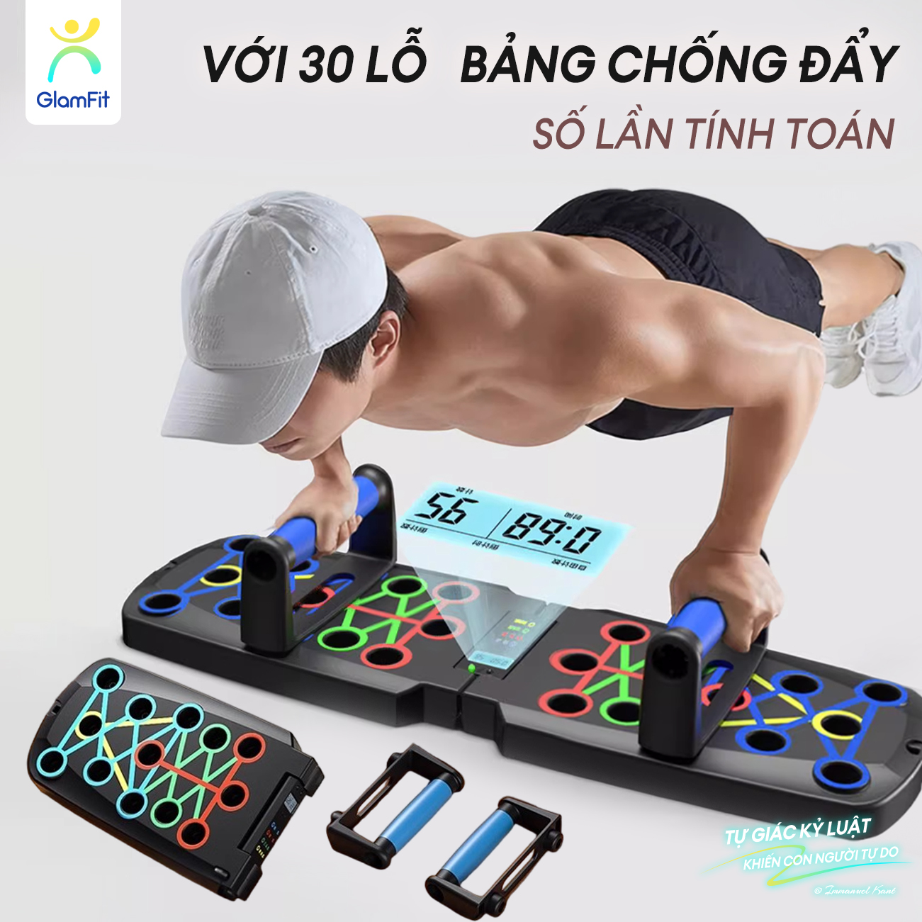Dụng cụ hít đất đa năng bàn khung tập chống đẩy gym tại nhà ngực tay