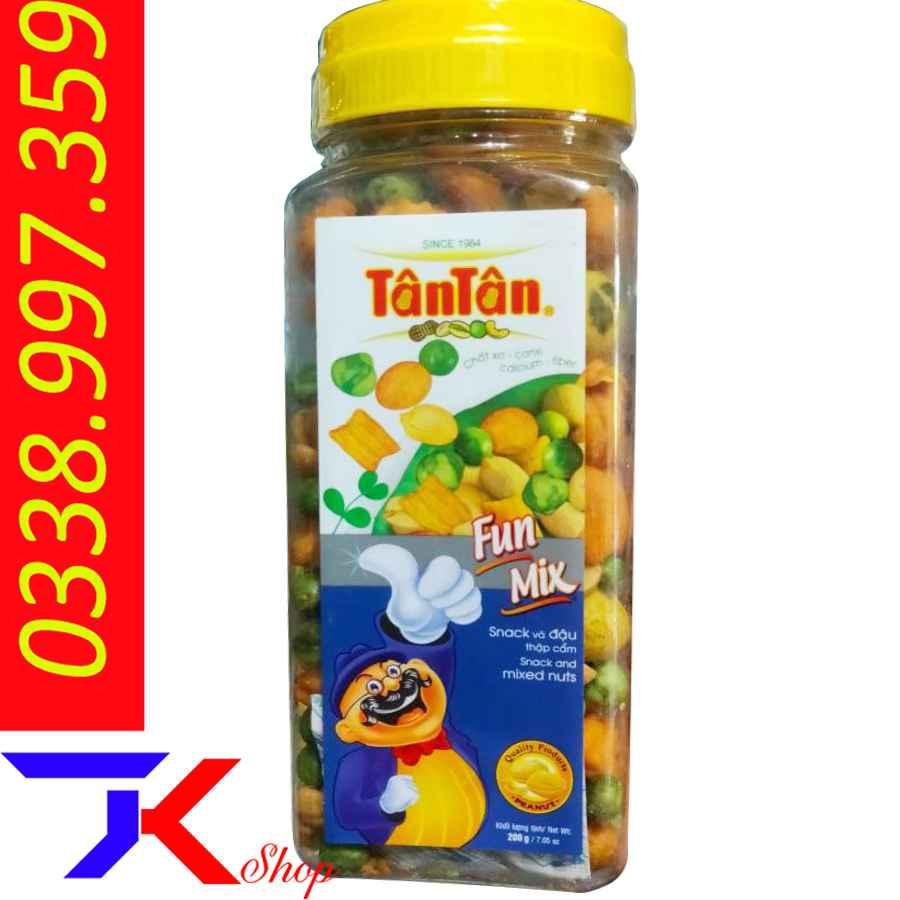 Đậu phộng Snack và đậu thập cẩm Tân Tân Fun Mix 200g