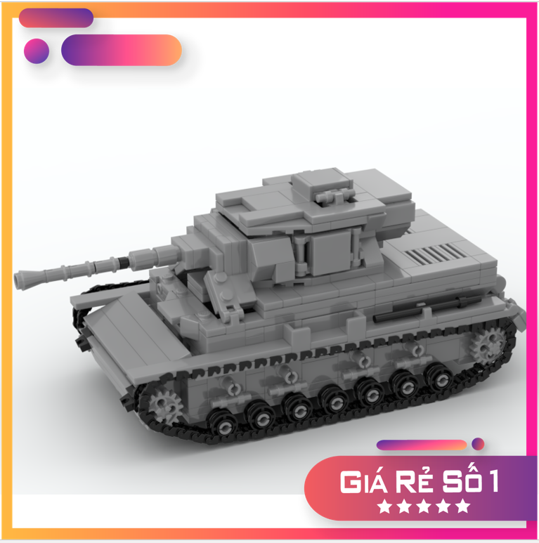 Le go đồ chơi lắp ráp moc xe tank panzer 4 ausf w2