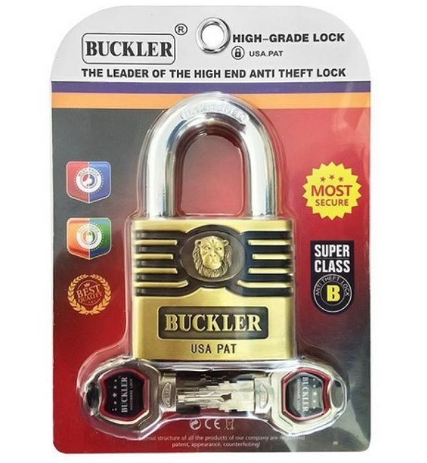 Ổ khóa chống cắt chống cưa cao cấp buckler most - mãu 6 cm 4 chìa