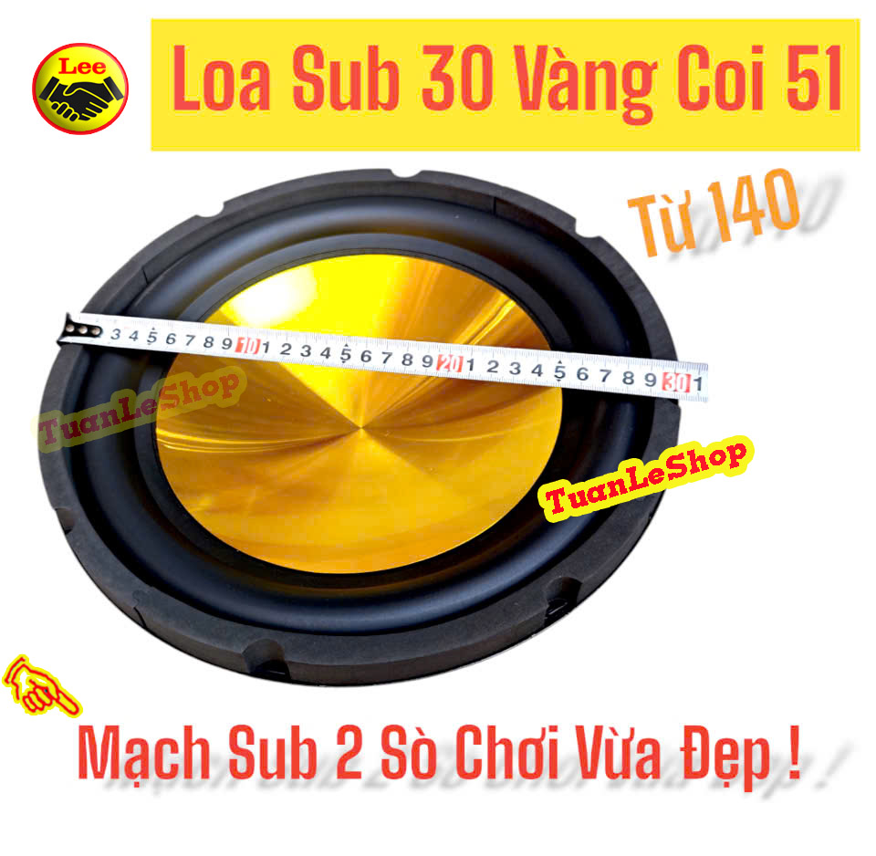 SUB 30 -  SUB 3 TAC COI 50 PT AUDIO TỪ 140 - ĐÓNG LOA SUB LOA SUB RỜI 1209