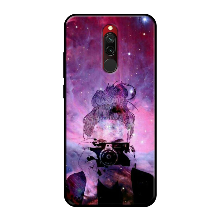 Ốp lưng điện thoại Xiaomi Redmi 8 viền dẻo TPU in hình Cô Nàng Cá Tính