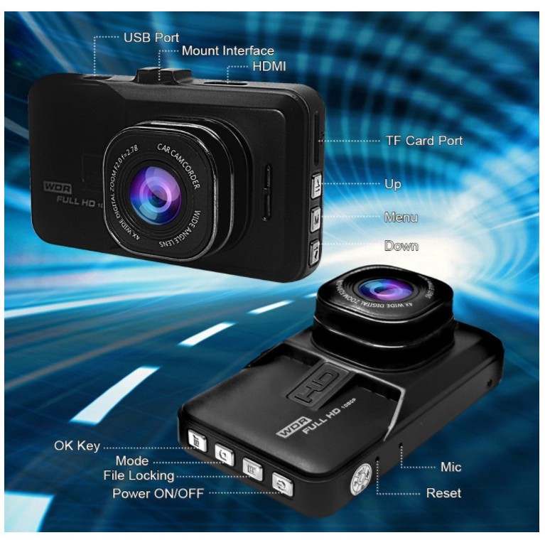 Camera hành trình full hd 1080p elitek ejv-2550 + thẻ nhớ 32gb