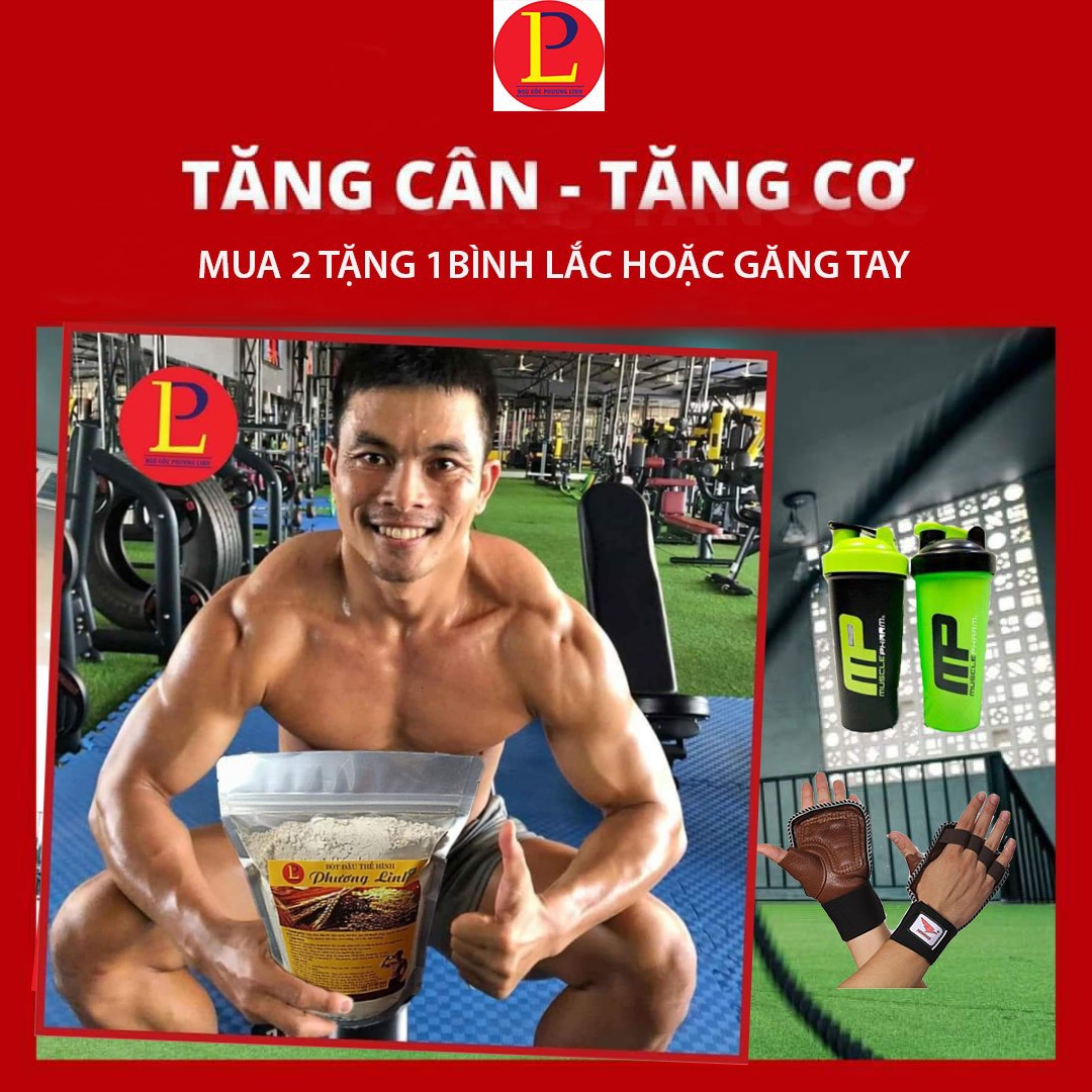 Bột ngũ cốc tăng cân tăng cơ 1kg - tặng bình lắc thể thao