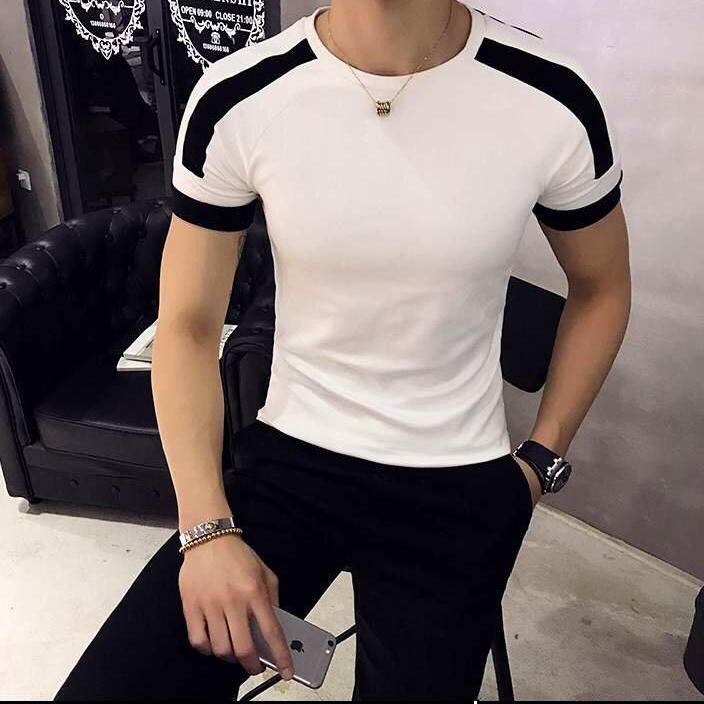 ÁO PHÔNG NAM Áo thun nam tay ngắn body cao cấp Thun lạnh co giãn 4 chiều