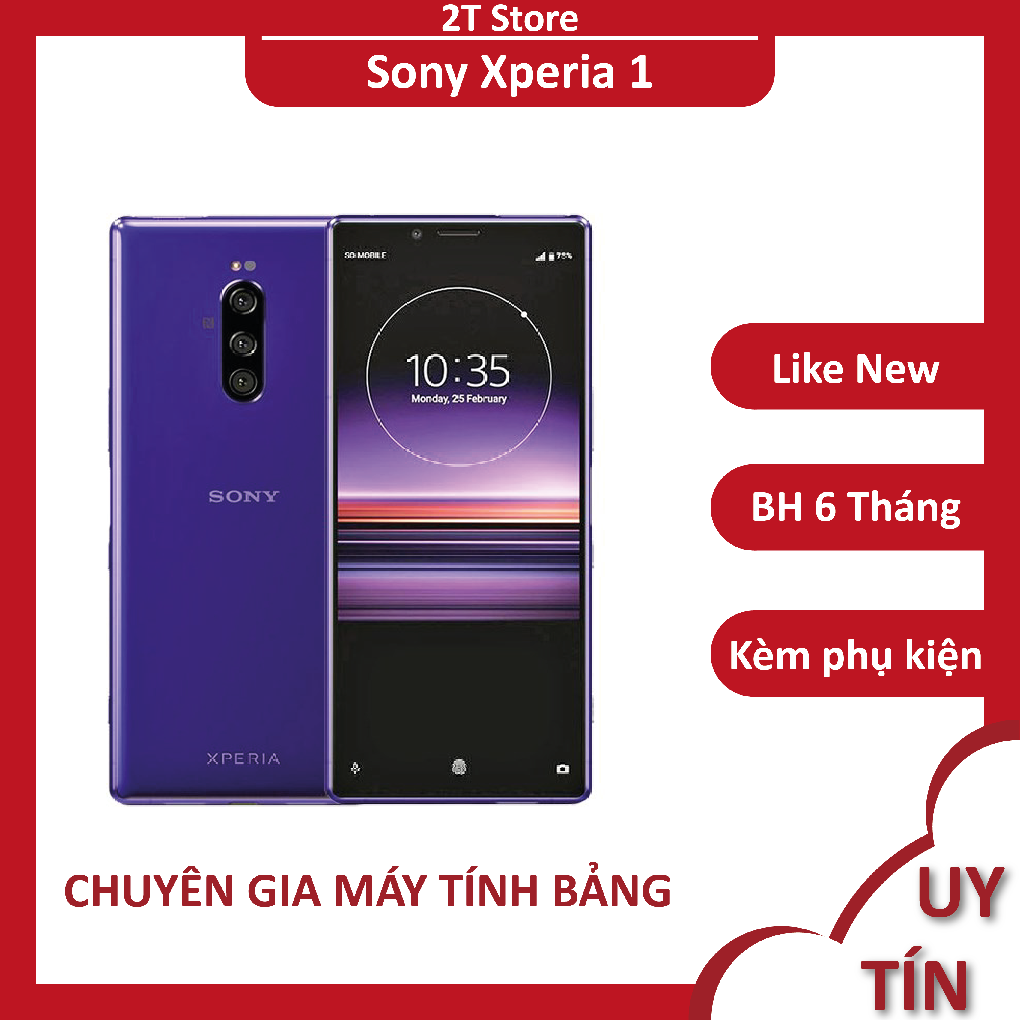 Điện thoại Sony Xperia 1 màn 4K chip snap 855