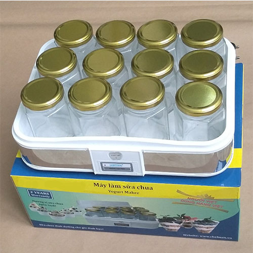Máy làm sữa chua Chefman 12 Cốc CM-311T - Hàng chính hãng