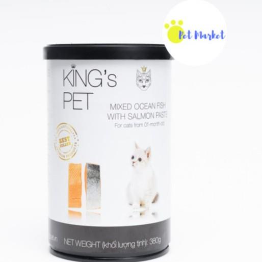 [Sỉ LH] Pate King Pet cho Chó Mèo 380g/lon (6 vị)