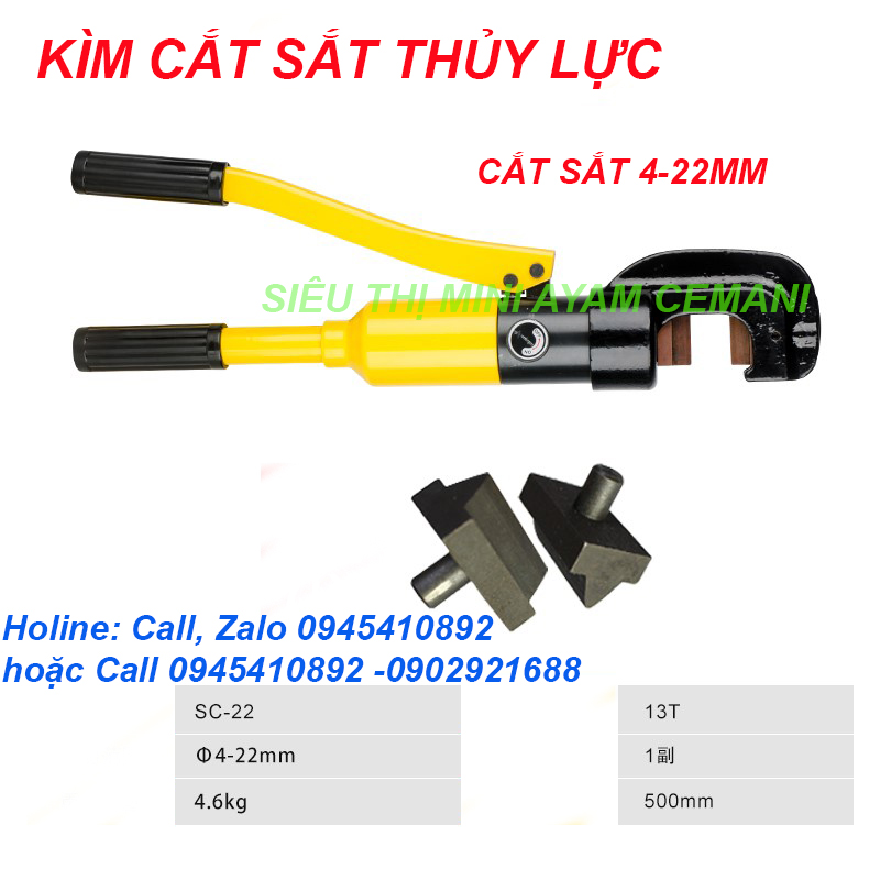 Kìm cắt sắt, kìm cắt sắt thủy lực sc 22mm