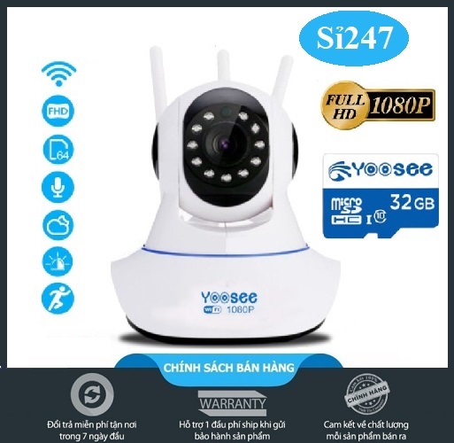[HCM]Camera Yoosee Camera Wifi Giám sát không dây YOOSEE FHD New 2022 - Hình ảnh sắc nét