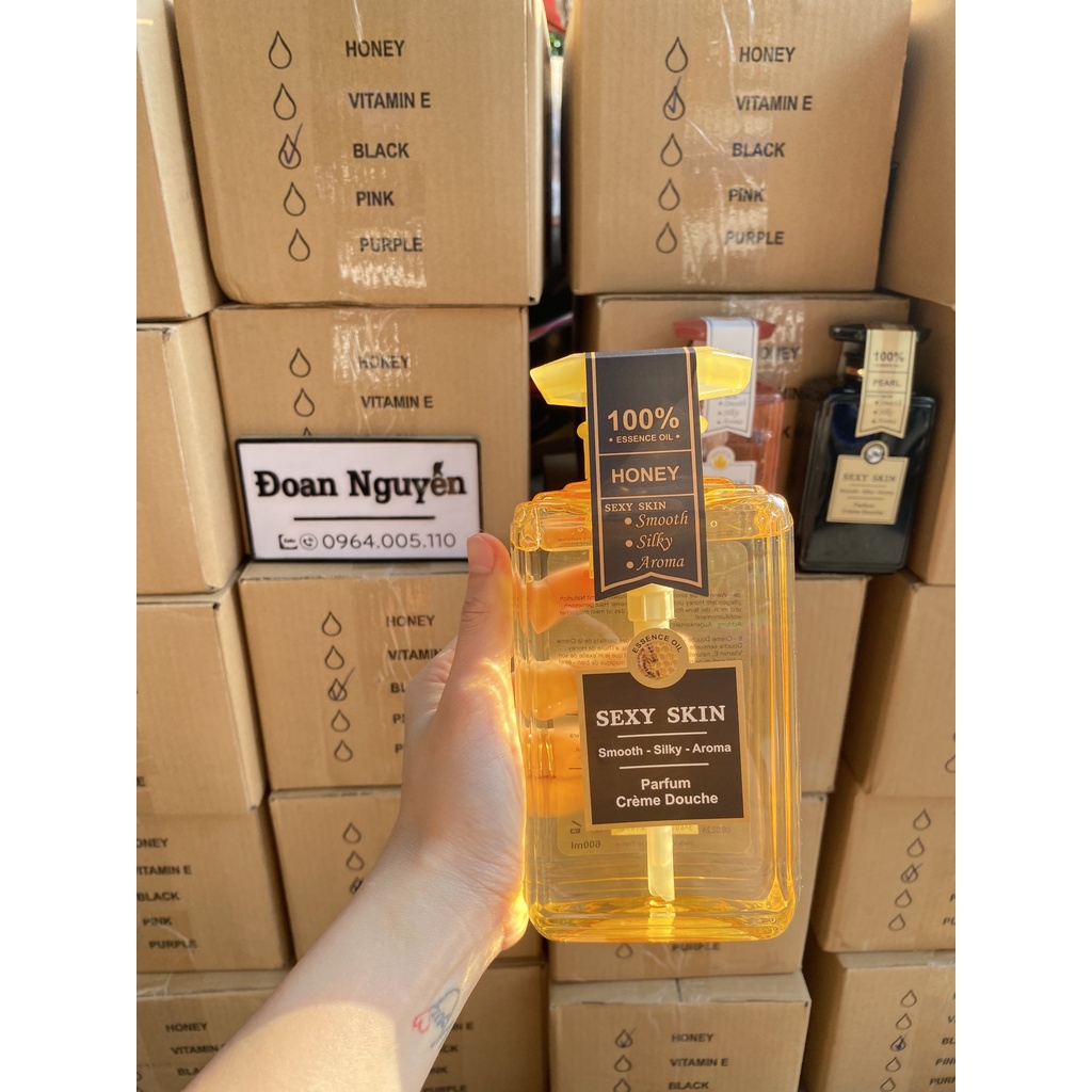 Sữa tắm hương nước hoa pháp sexy skin 600ml