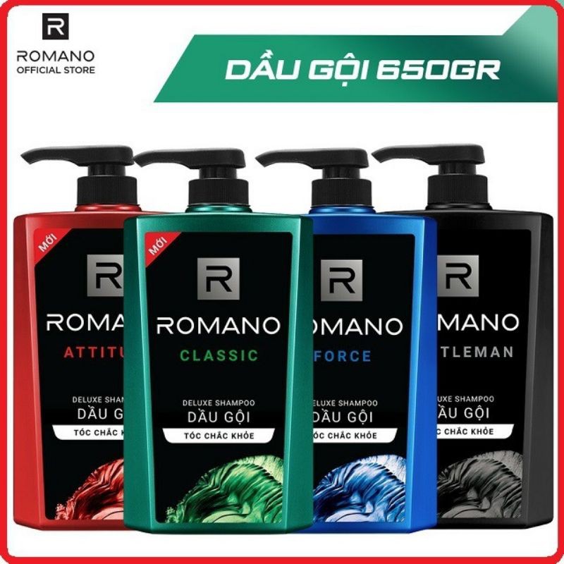 Dầu gội hương nước hoa romano 650g