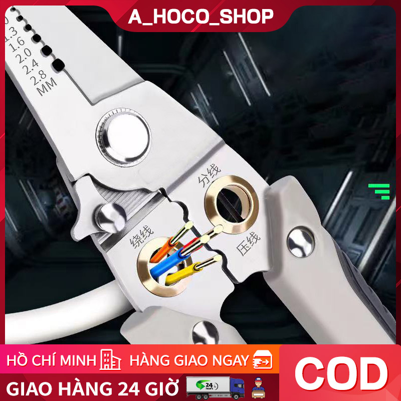 Kìm cắt dây điện đa năng cho thợ điện 9 trong 1 hàng Nhật chất lượng cao