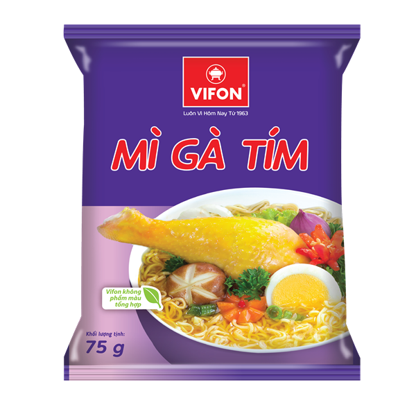 Thùng 15/30 gói mì gà tím vifon 75g