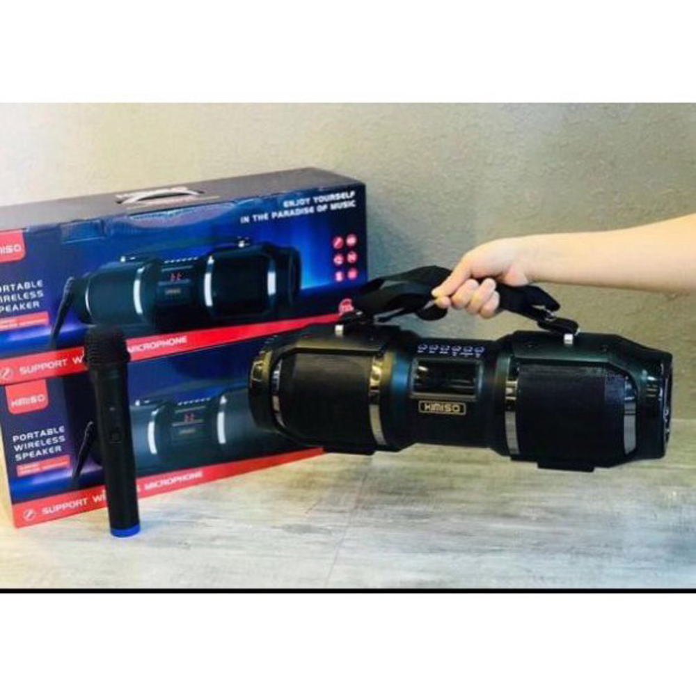 [HCM][SALE 50%] Mua loa kẹo kéo karaoke di động giá rẻLoa Xách Tay Kimiso T1SLoa xách tay công suất lớn kèm micro KIMISO T1S công suất 60W hỗ trợ USB/TF/AUX/FM - Bh 12T Không có đánh giá