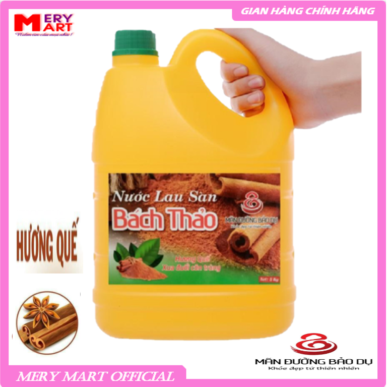 Nước lau sàn Bách Thảo diệt khuẩn xua đuổi muỗi và các loại côn trùng - Can 5kg