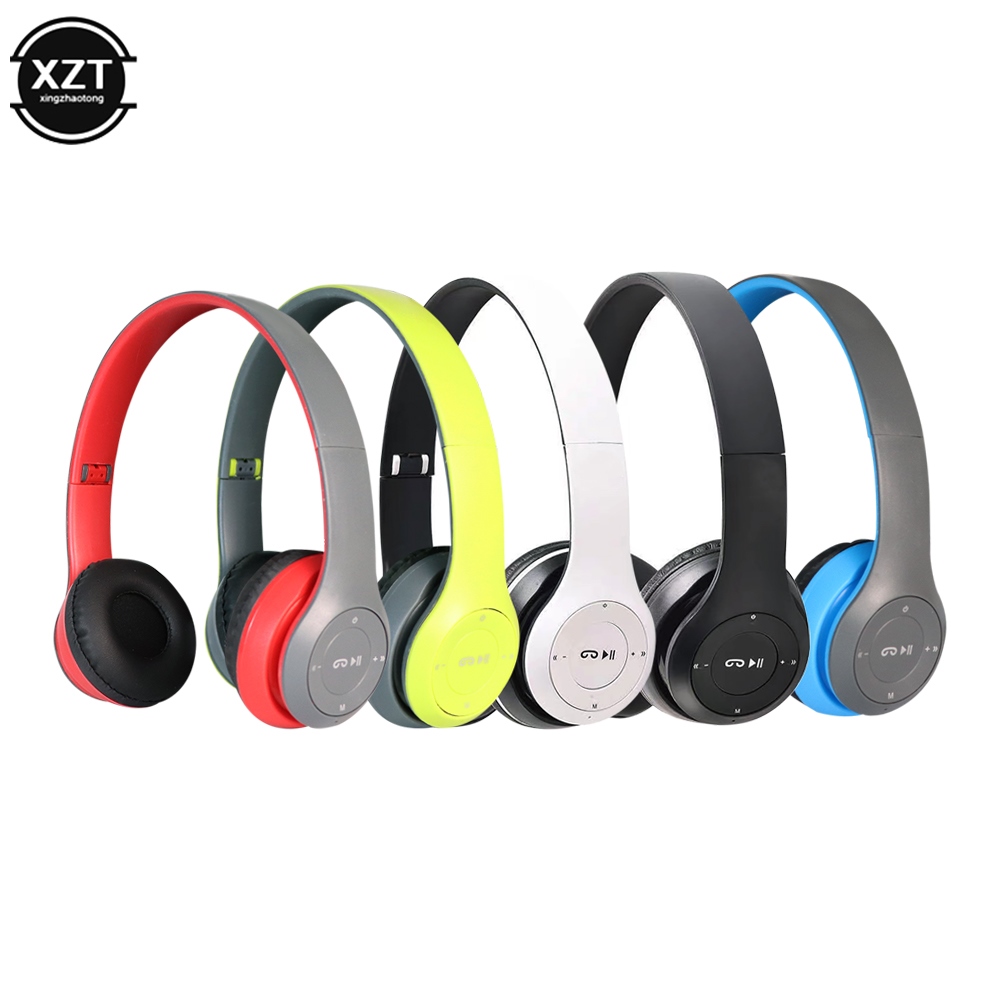 【CC】●✌♦ Headphones 5.0 Bluetooth-compatible Earphone with Card Audifono Headset for iPhone