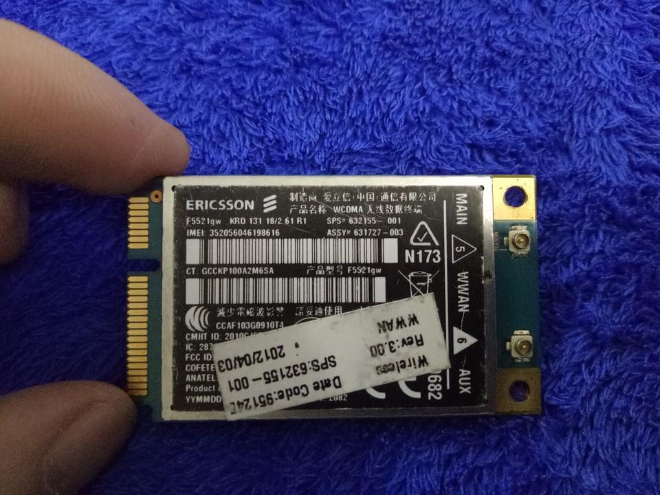 [HCM]Card WWAN 3G HP hs2340 (model F5521GW) dùng cho laptop HP 2560p, 8460p, 8460w, 8560p, 8560w, 8760w