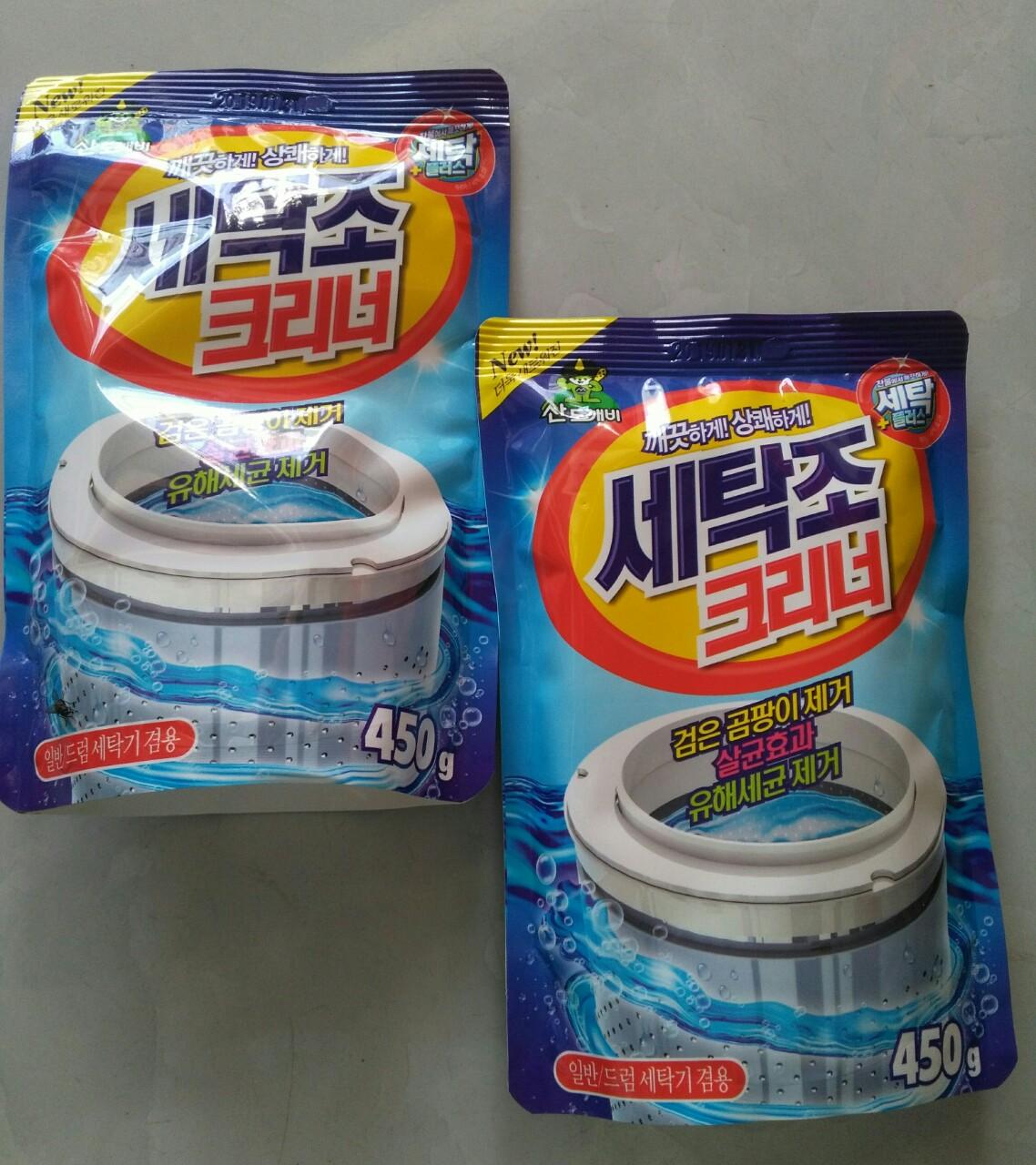 3 gói bột tẩy vệ sinh lồng máy giặt hàn quốc