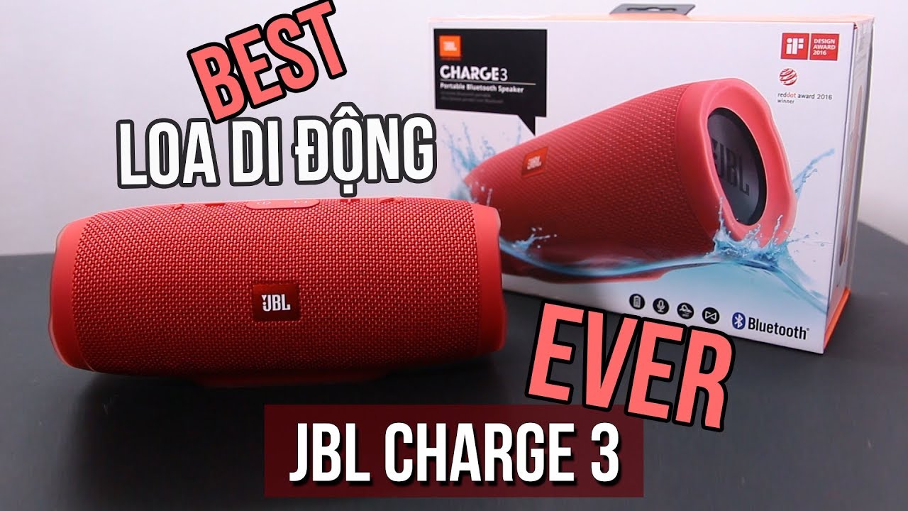 [ SALE KHỦNG ] Loa Bluetooth, Loa Siêu Trầm Bluetooth JBL Charge 3 Công Suất 20W, Kết Nối Bluetooth 4.1, Chống Nước Đạt Chuẩn IPX7, Pin Trâu Bảo Hành 12 Tháng LỖI 1 ĐỔI 1